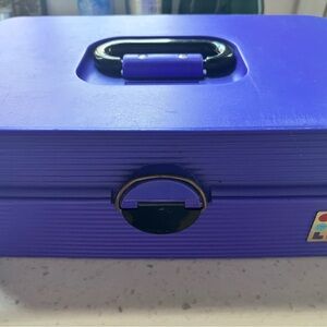 Vintage 90s Purple Caboodle  Plastic Storage Box